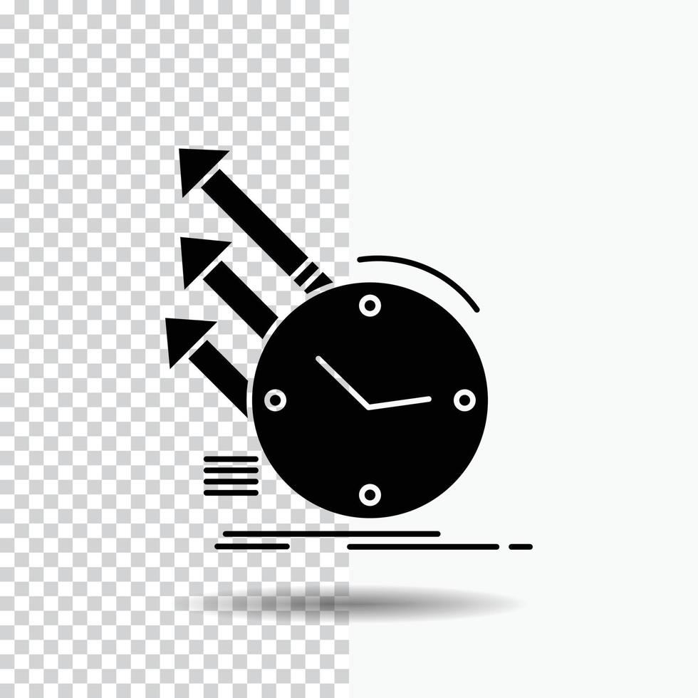 detection. inspection. of. regularities. research Glyph Icon on Transparent Background. Black Icon vector