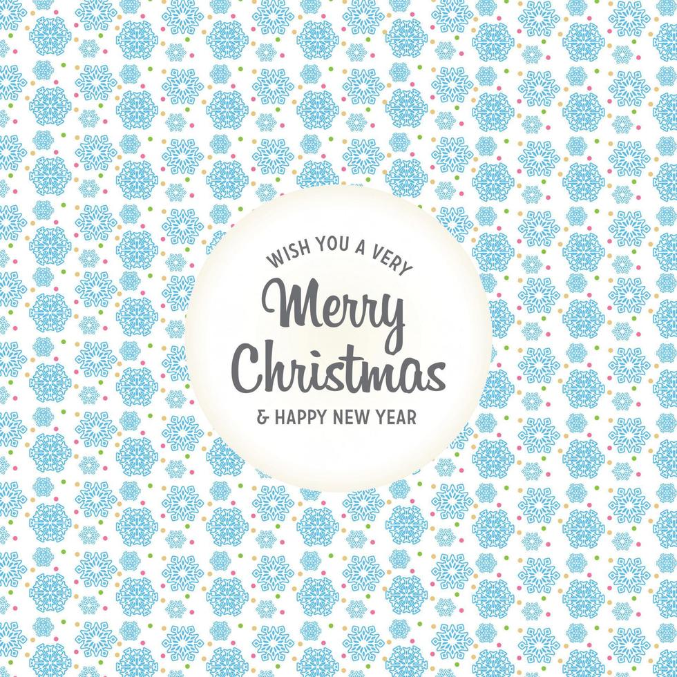Christmas design with background pattern vector