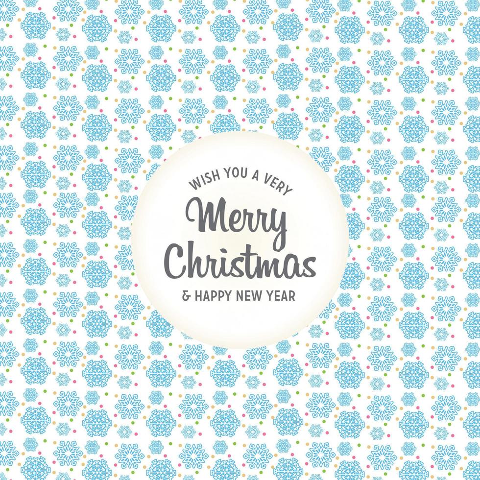 Christmas design with background pattern vector