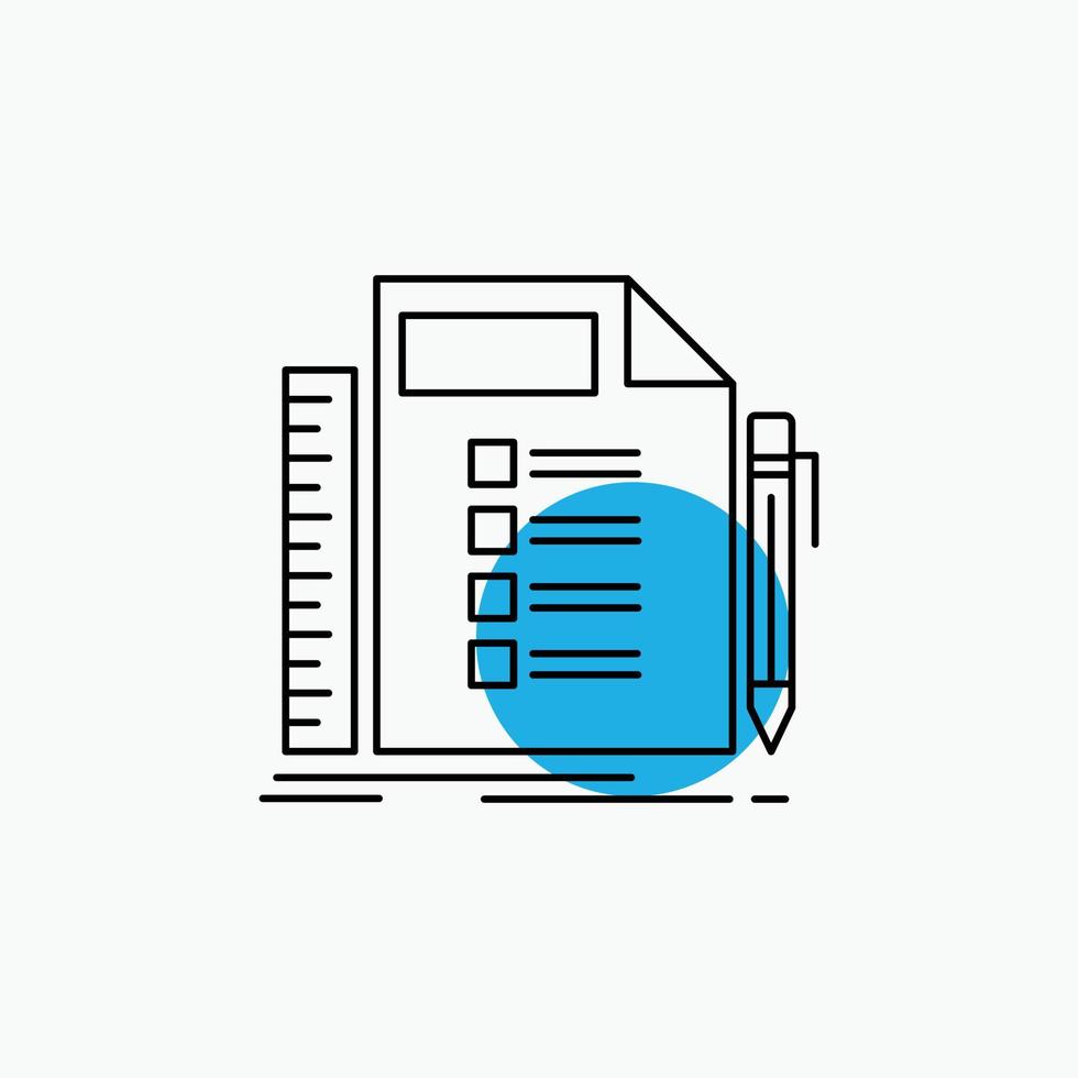 Business. list. plan. planning. task Line Icon vector