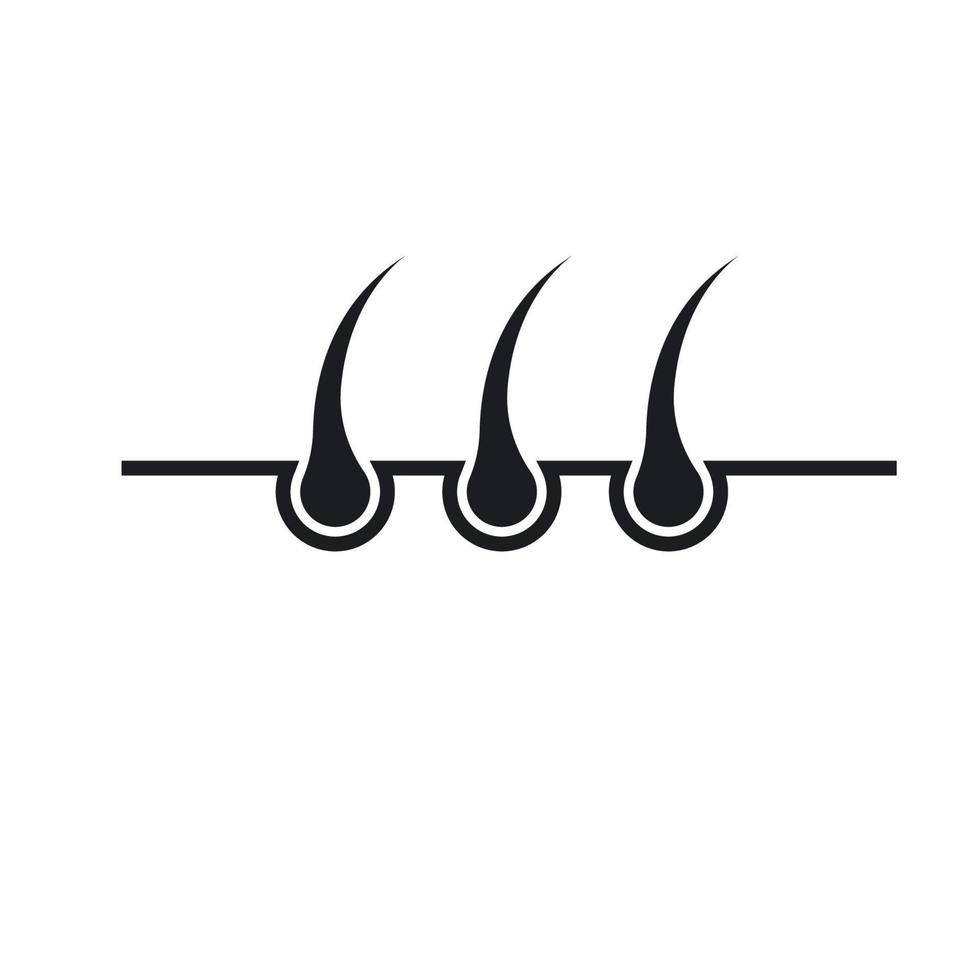 hair folicle logo vector
