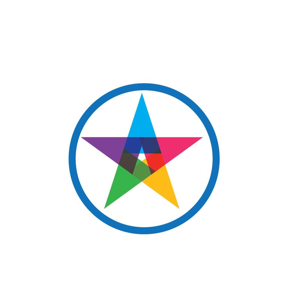 plantilla de logotipo estrella vector