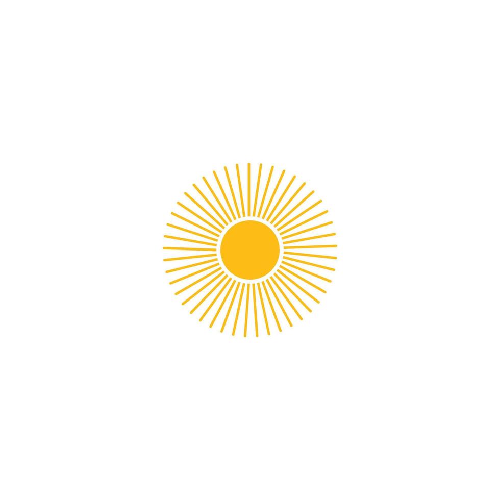 logotipo de ilustración de sol vector