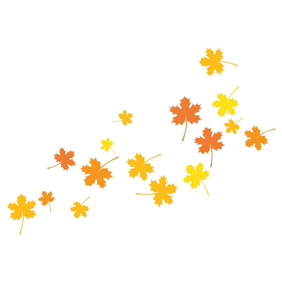 fondo de hoja de otoño vector