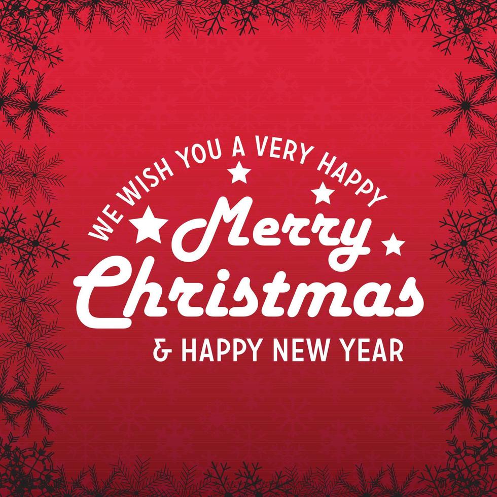 We Wish you a Merry Christmas background vector