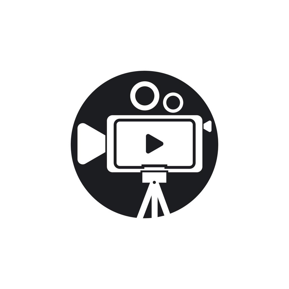 Camera movie icon vector