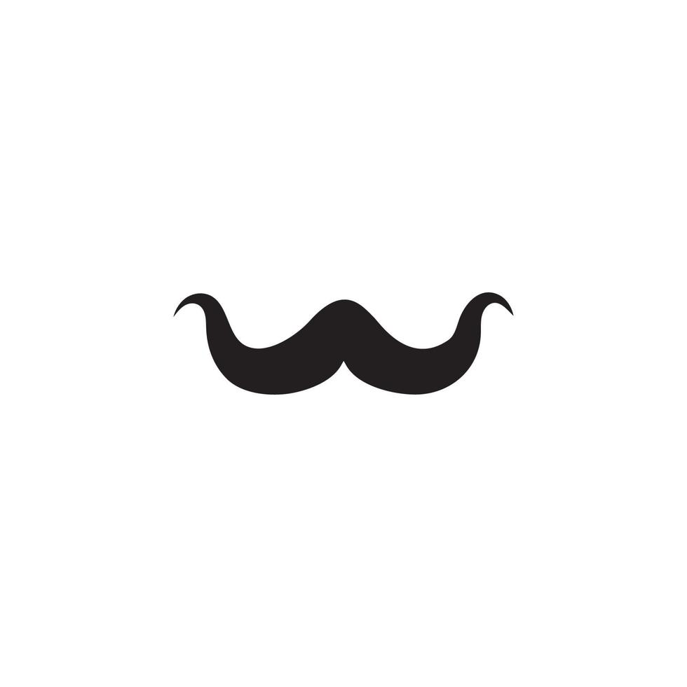 mustache icon template vector