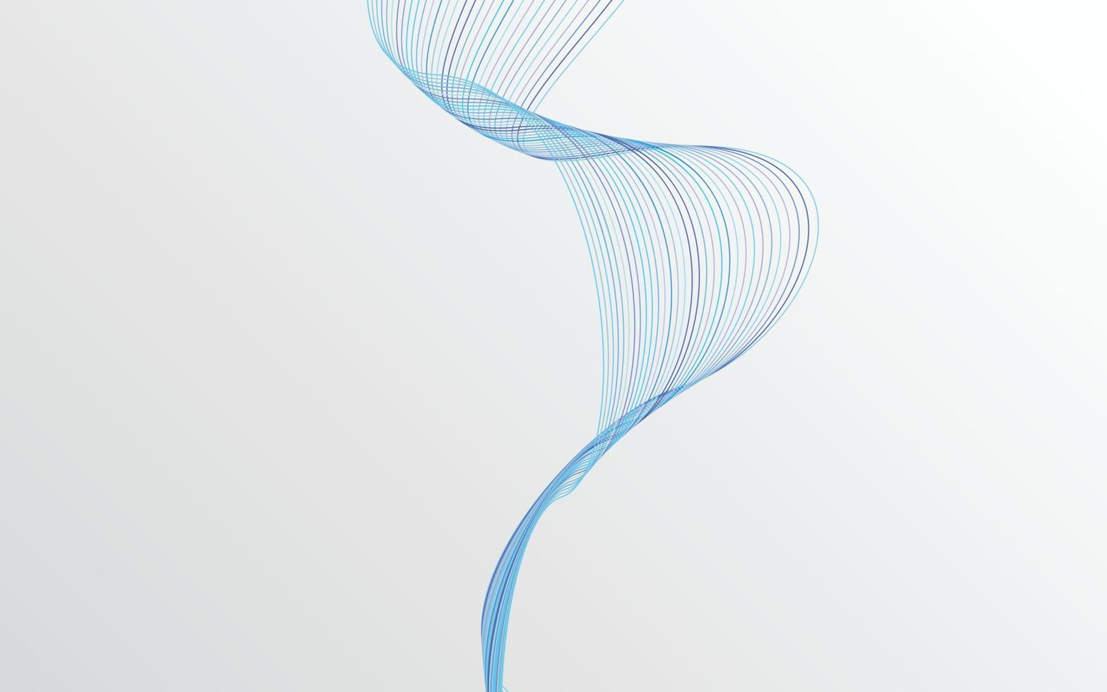Fondo de líneas onduladas azul abstracto vector