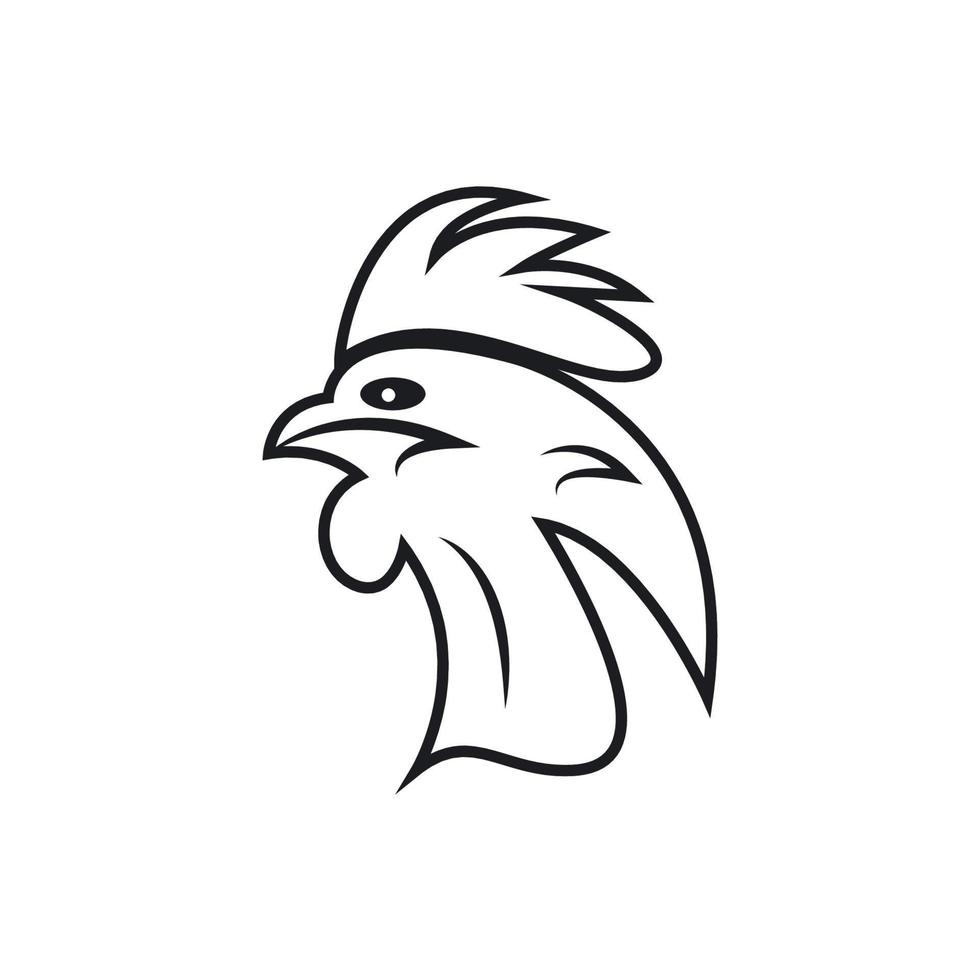 chiken logo vector