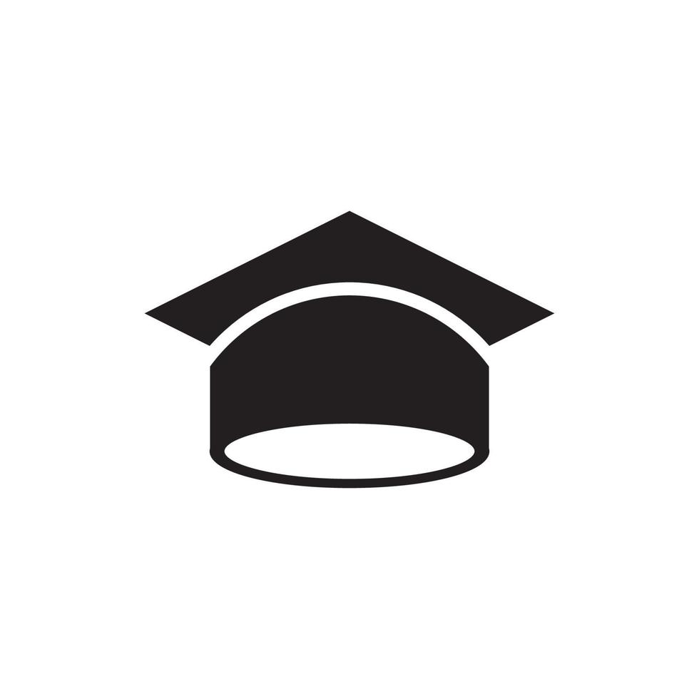 plantilla de logotipo de gorra de toga vector