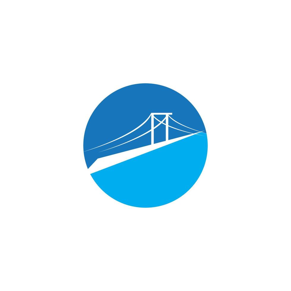 plantilla de logotipo de puente vector