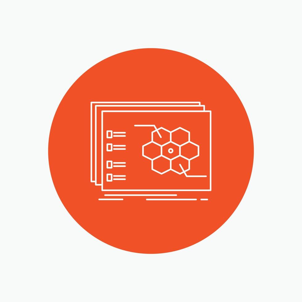 Game. strategic. strategy. tactic. tactical White Line Icon in Circle background. vector icon illustration