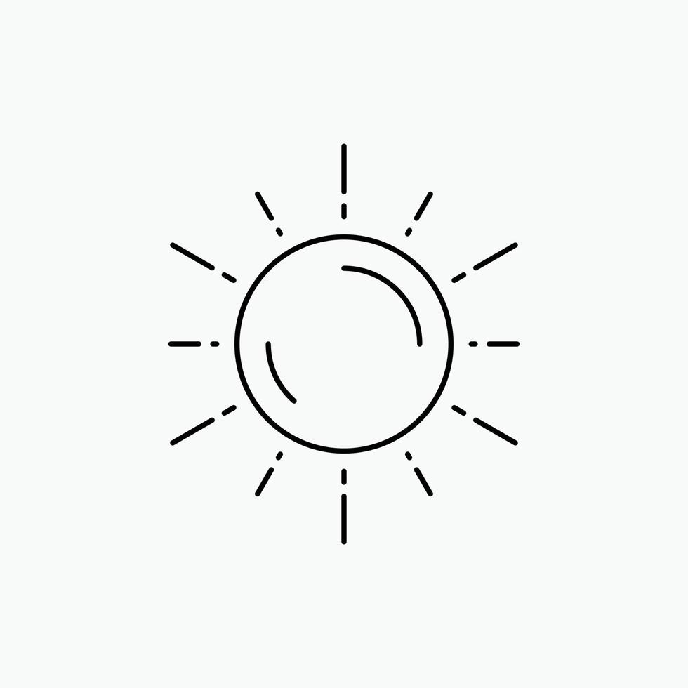 sun. space. planet. astronomy. weather Line Icon. Vector isolated illustration