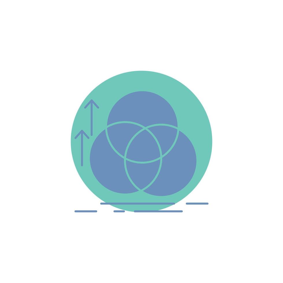 balance. circle. alignment. measurement. geometry Glyph Icon. vector