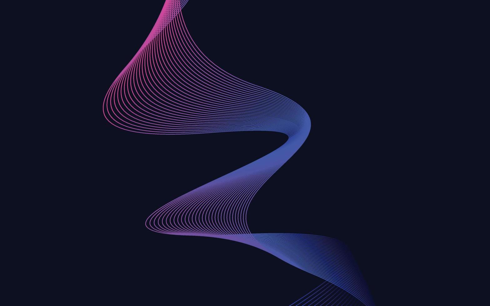 Stylish blue wavy lines abstract background design vector