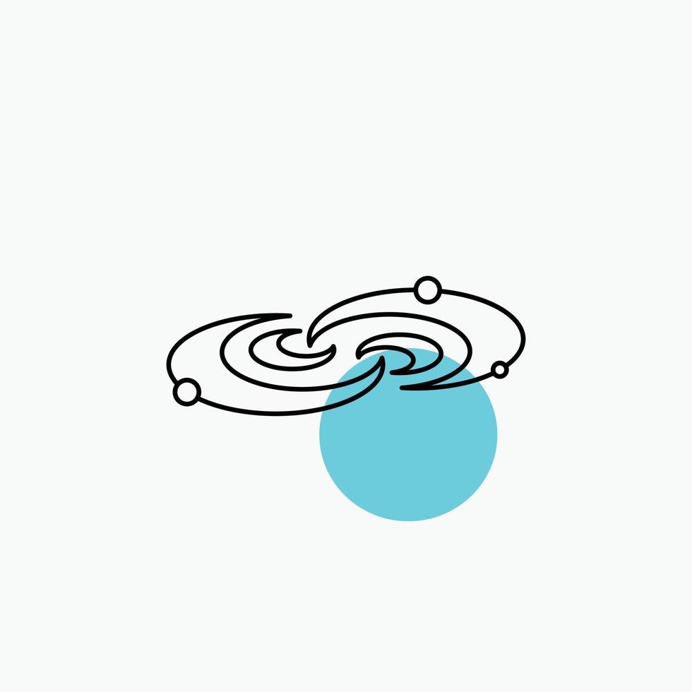 Galaxy. astronomy. planets. system. universe Line Icon vector