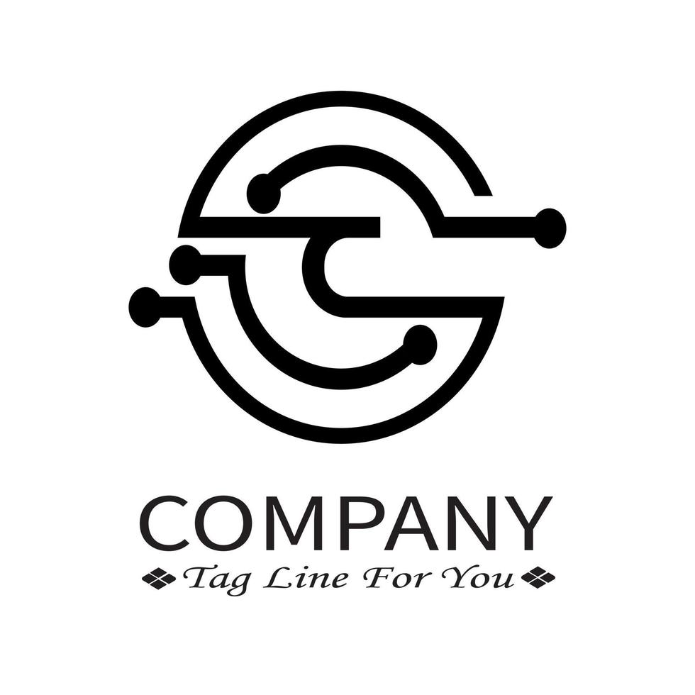vector logo design geometry black