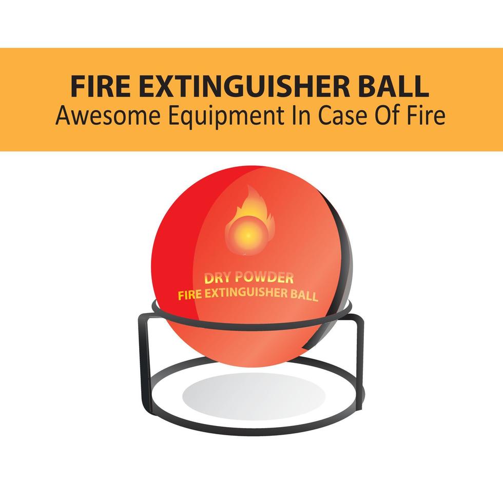 flat design fire extinguisher vector image