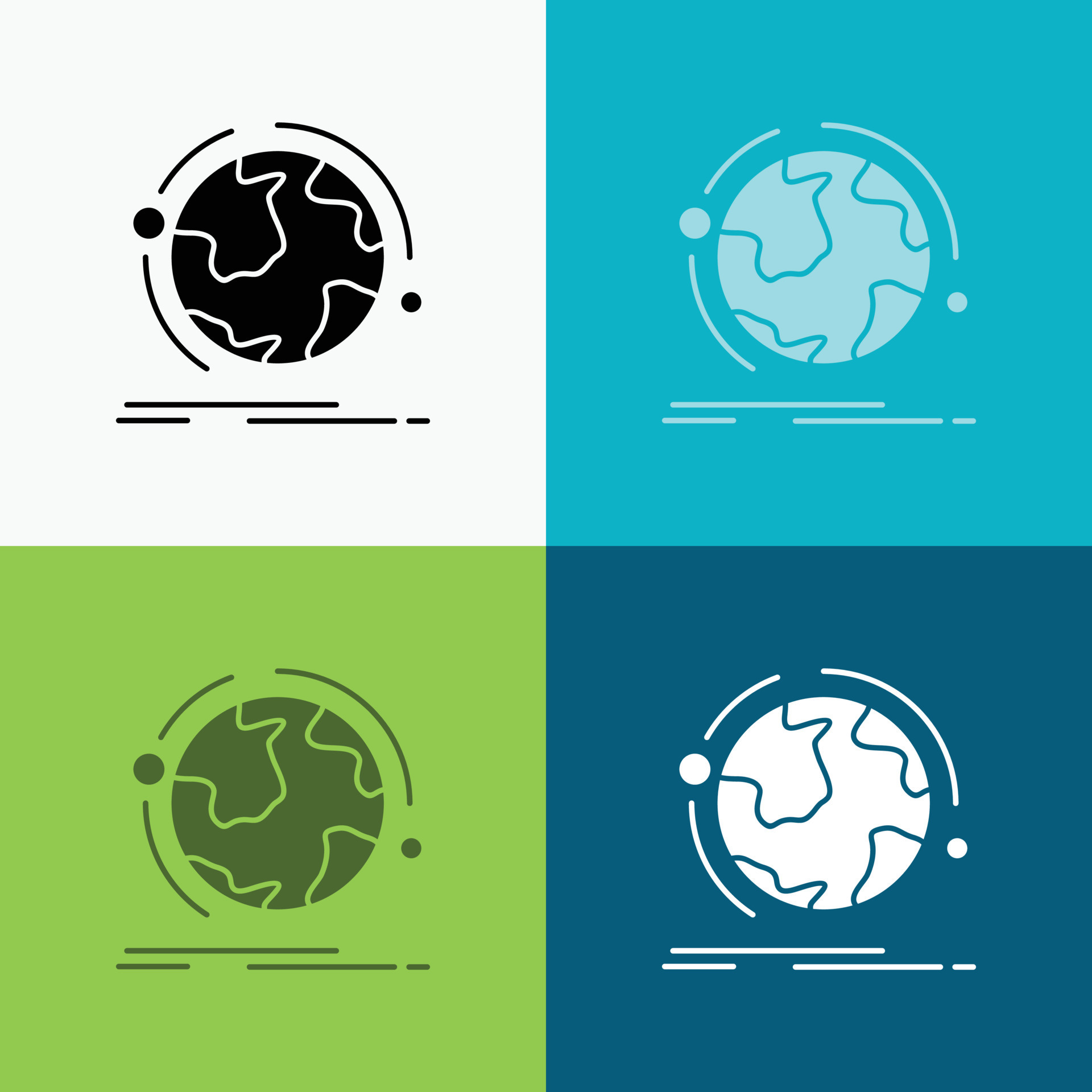 globe. world. discover. connection. network Icon Over Various