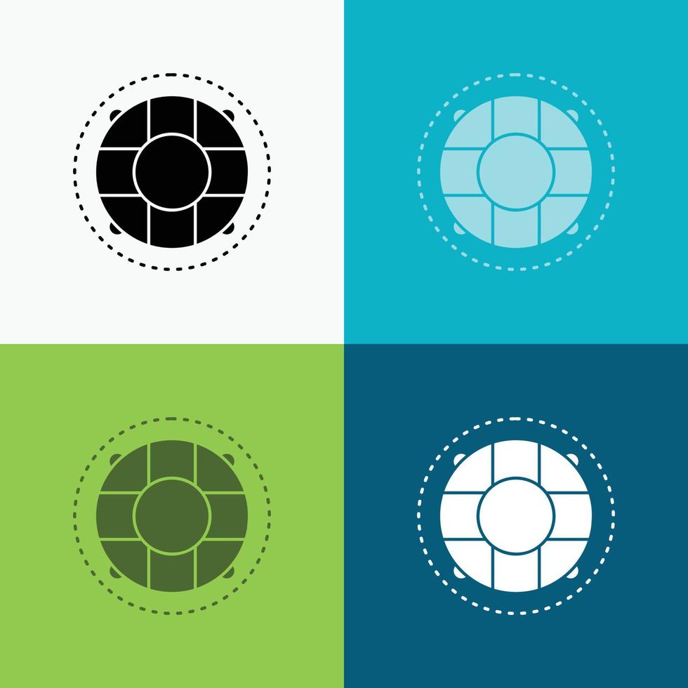 Help. life. lifebuoy. lifesaver. preserver Icon Over Various Background. glyph style design. designed for web and app. Eps 10 vector illustration