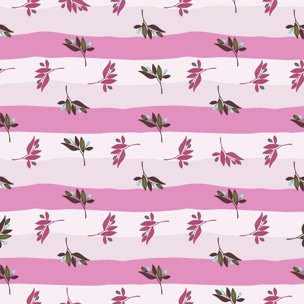 Barberry twigs seamless pattern. Wild berries floral wallpaper