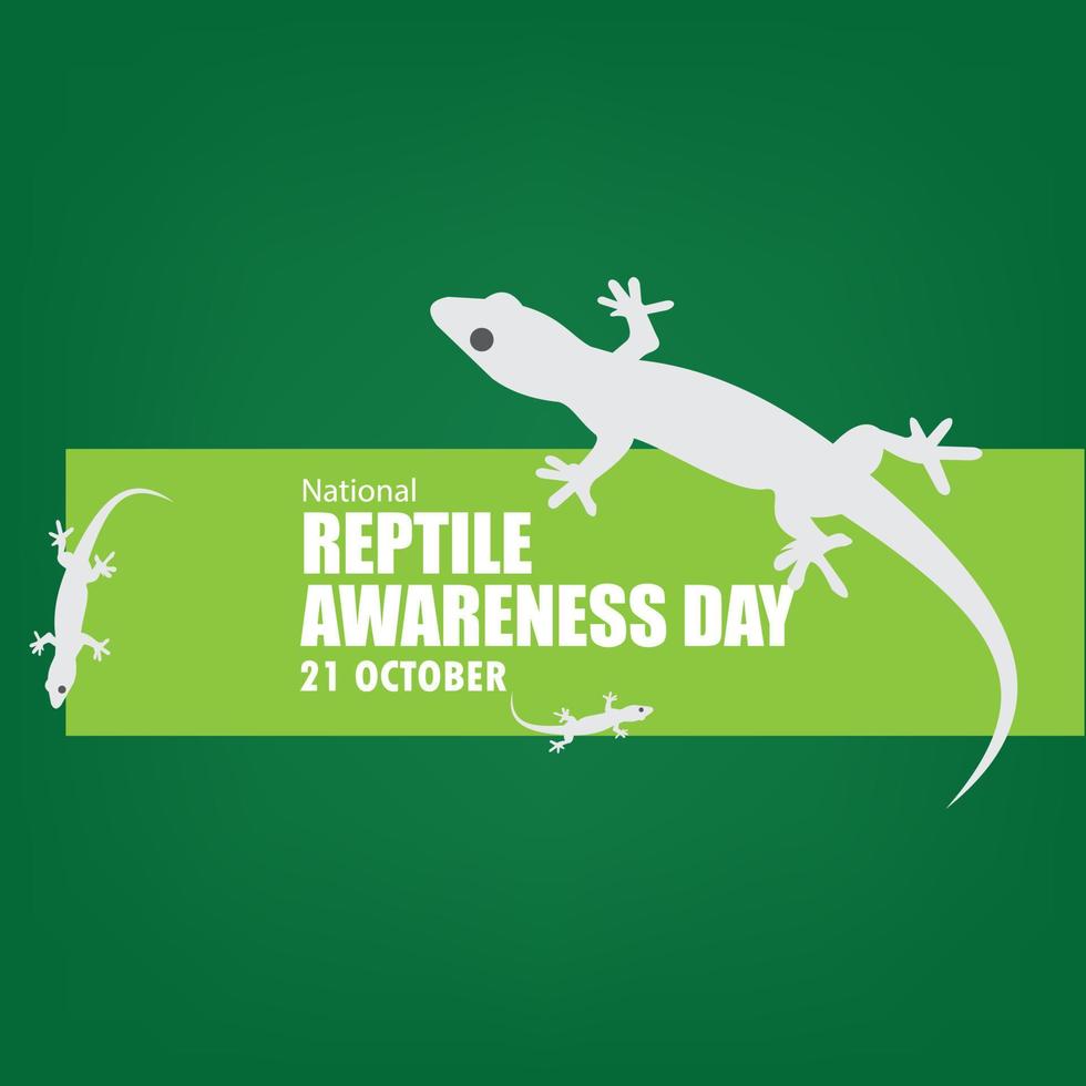 Vector illustration of National Reptile Awareness Day. Simple and elegant design