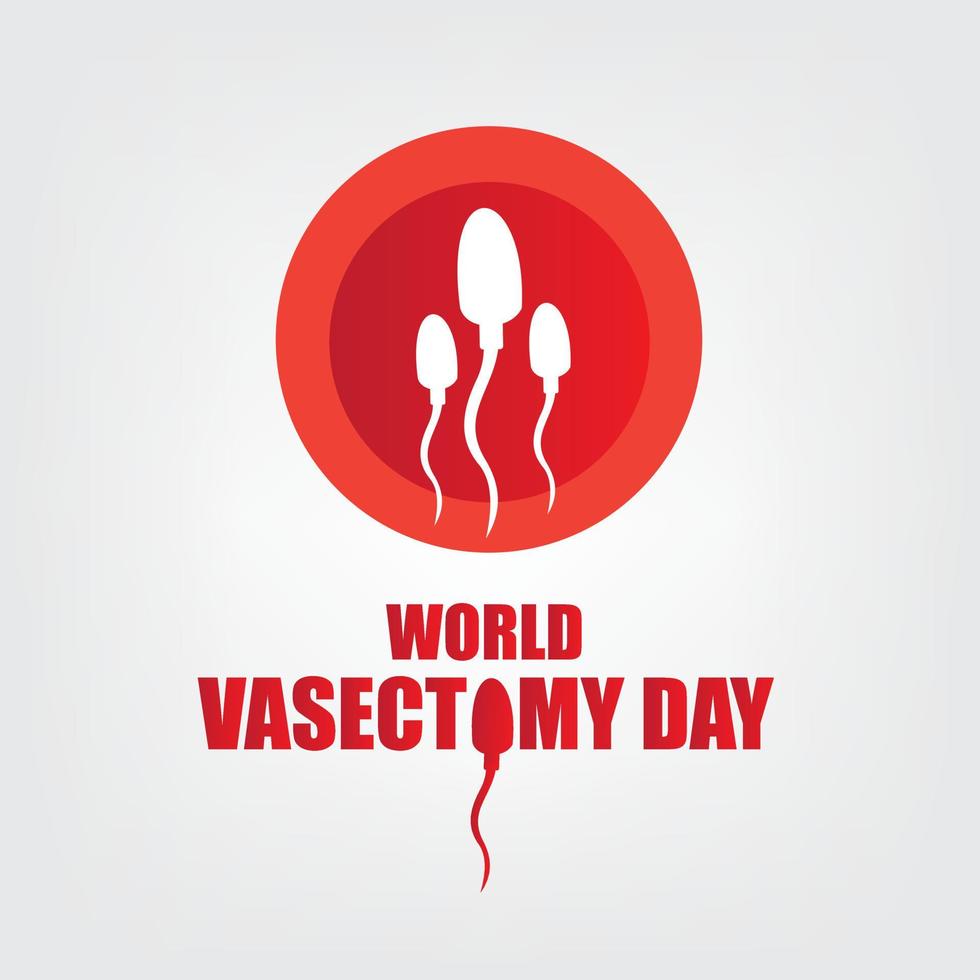 vector graphic of world vasectomy day good for world vasectomy day celebration. flat design. flyer design.flat illustration. Simple and elegant design