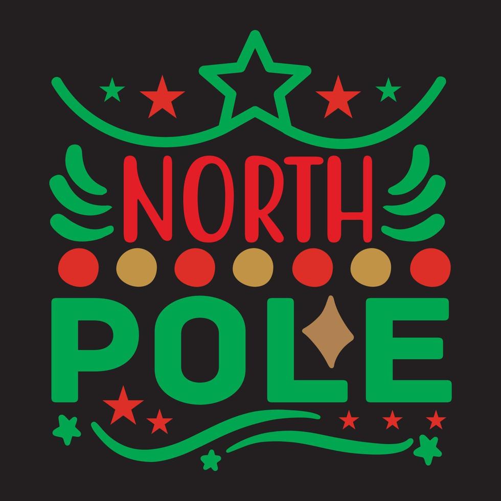 North Pole svg design vector
