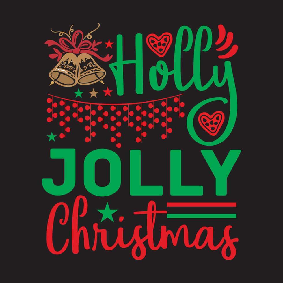 Holly Jolly Christmas vector
