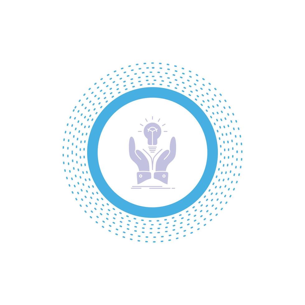 idea. ideas. creative. share. hands Glyph Icon. Vector isolated illustration