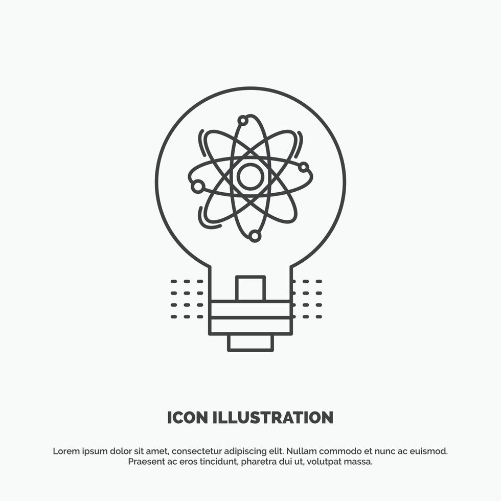 idea. innovation. light. solution. startup Icon. Line vector gray symbol for UI and UX. website or mobile application