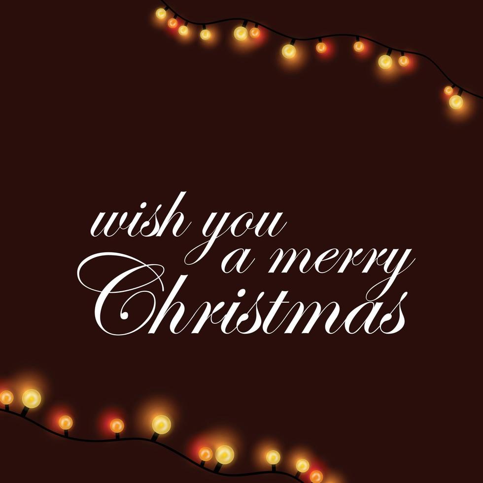 Christmas card design with elegant design and dark background vector