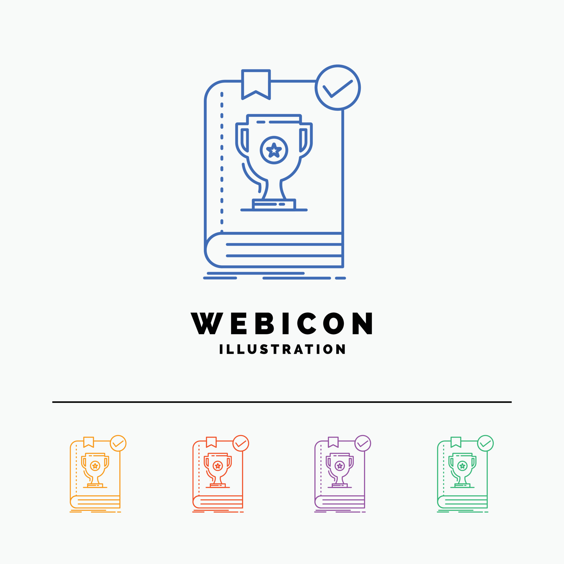 554. Book. dominion. leader. rule. rules 5 Color Line  Icon Template