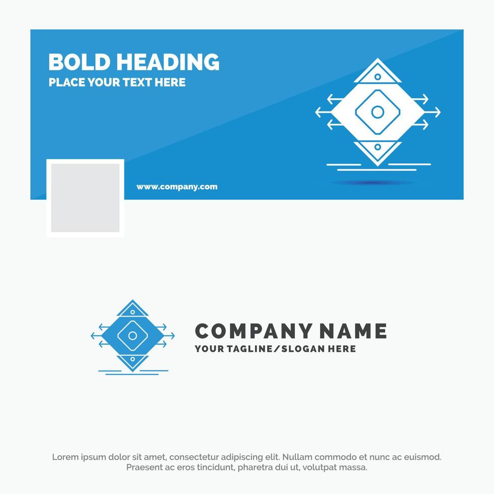 Blue Business Logo Template for Traffic. Lane. road. sign. safety. Facebook Timeline Banner Design. vector web banner background illustration