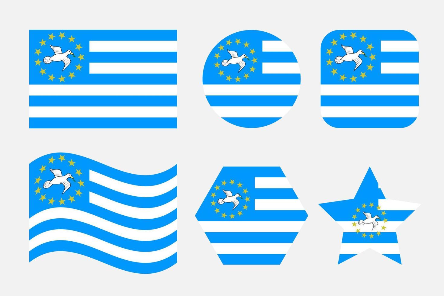 Federal Republic of Southern Cameroons flag simple illustration for independence day or election vector