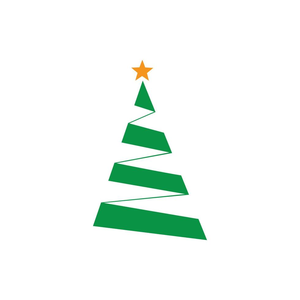 christmas tree icon vector