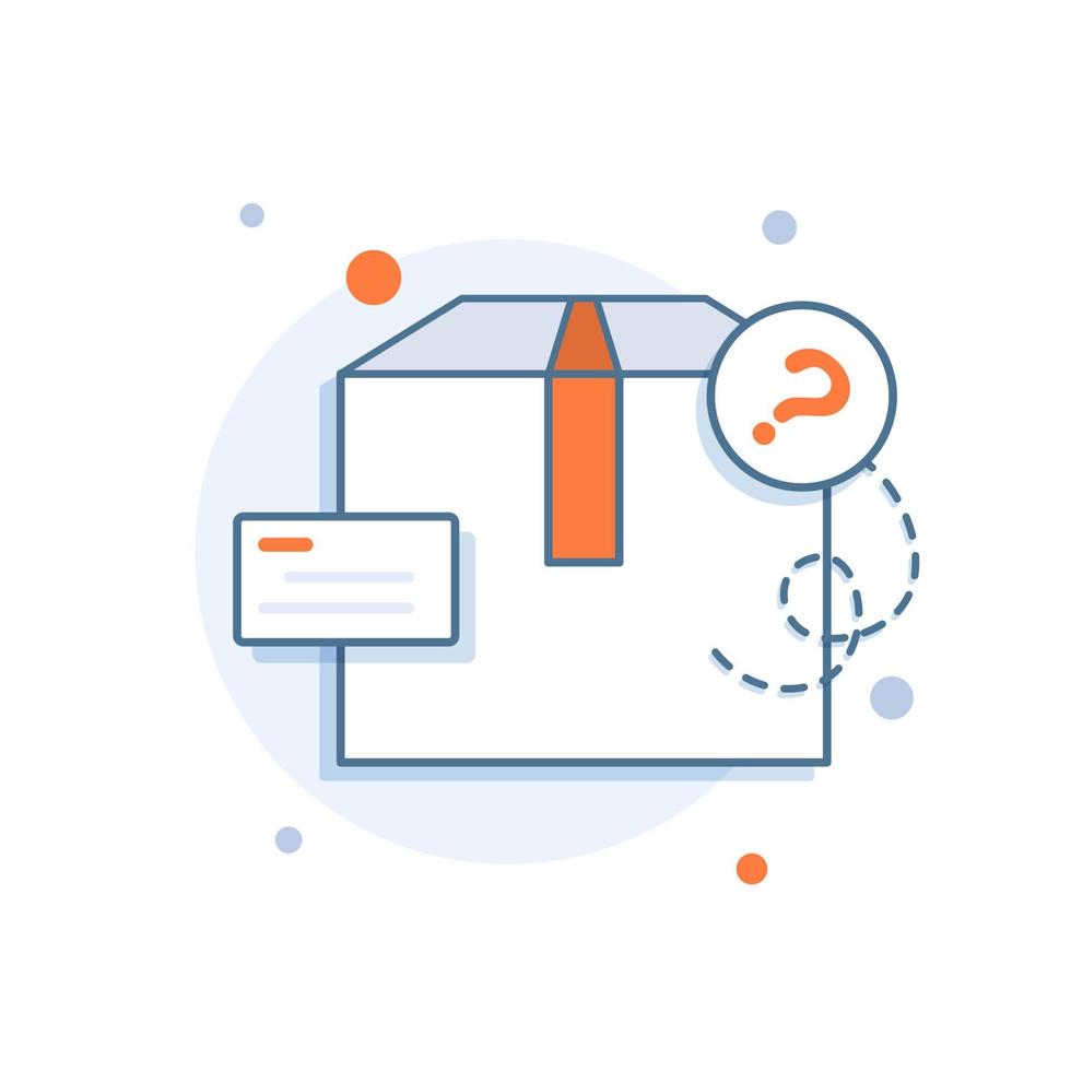 Shipping box line icon. Logistics delivery sign. Parcels tracking symbol. Quality design element. Editable stroke vector
