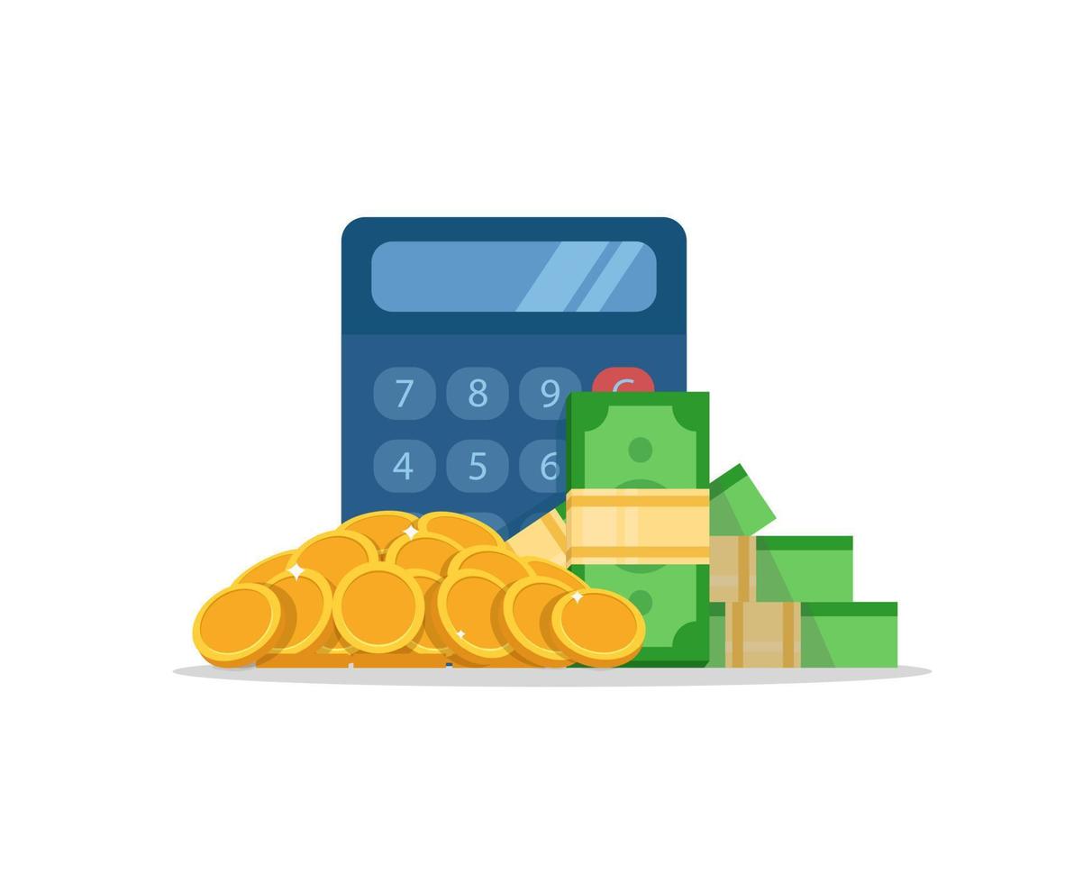 Money, coins and banknotes vector illustration