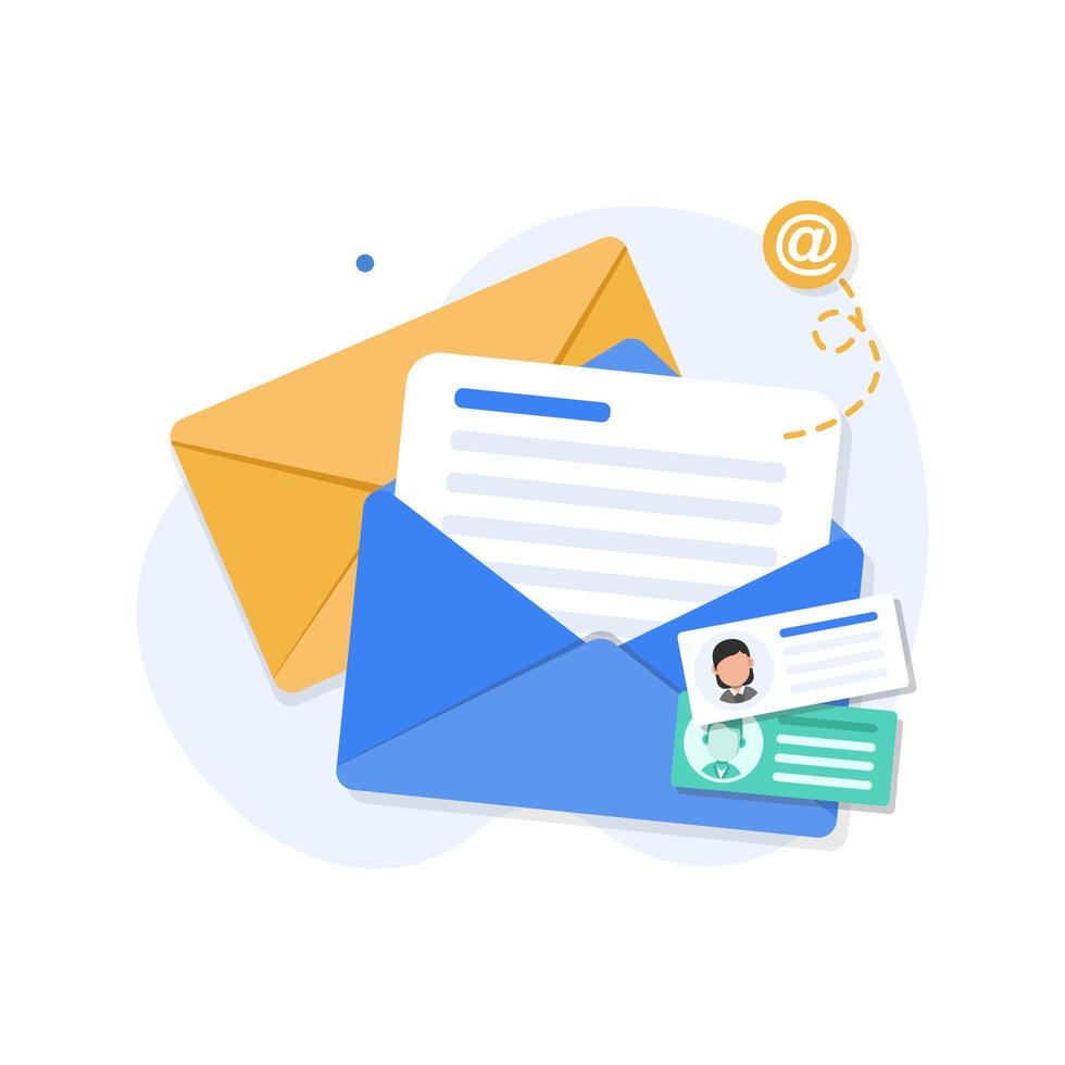 Email and messaging,Email marketing campaign vector