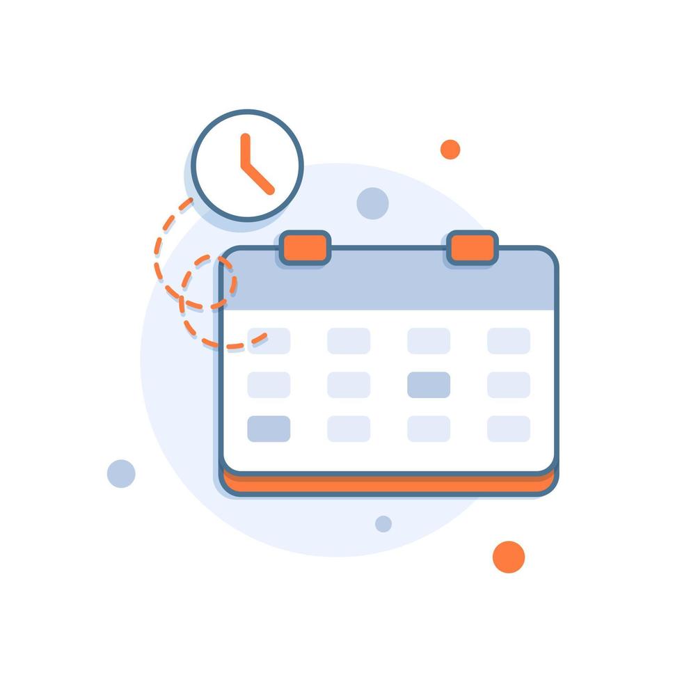 A calendar icon in trendy flat style . A sign of the calender for web site design vector
