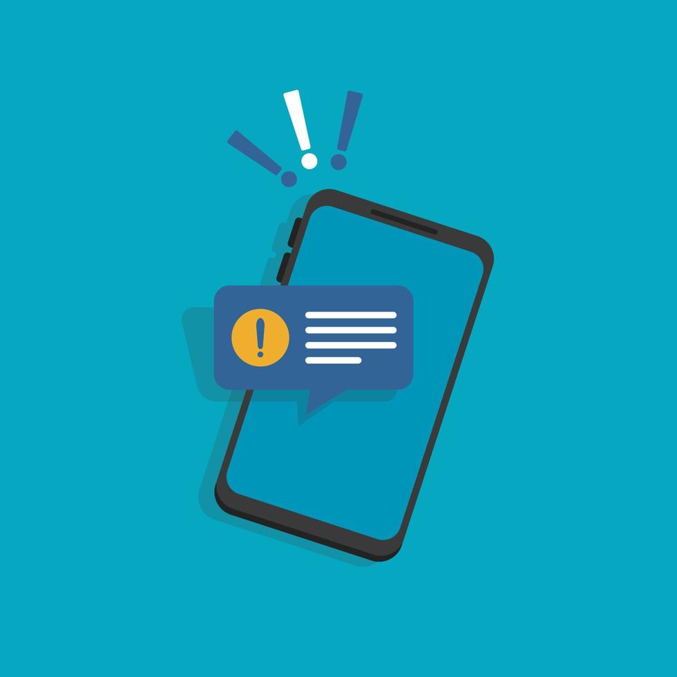 notificaciones telefónicas, nuevos mensajes recibidos conceptos vector