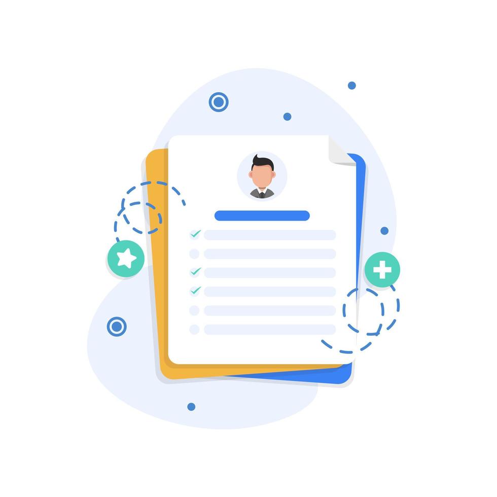 Document design concept set vector