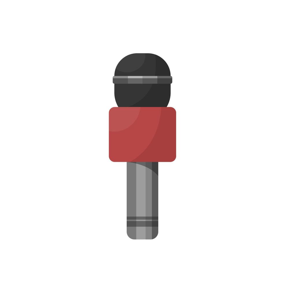 Microphone isolated on white background, icon vector