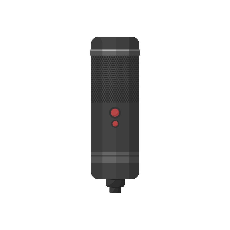 Microphone isolated on white background, icon vector
