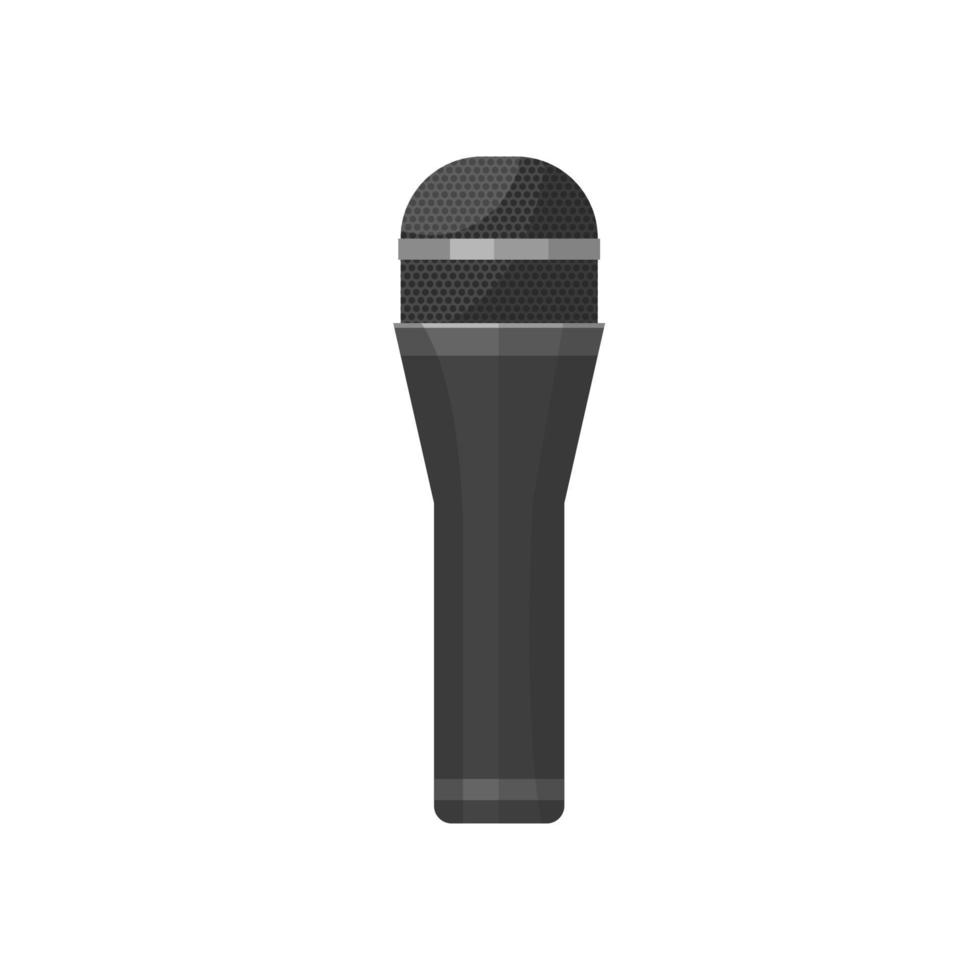 Microphone isolated on white background, icon vector