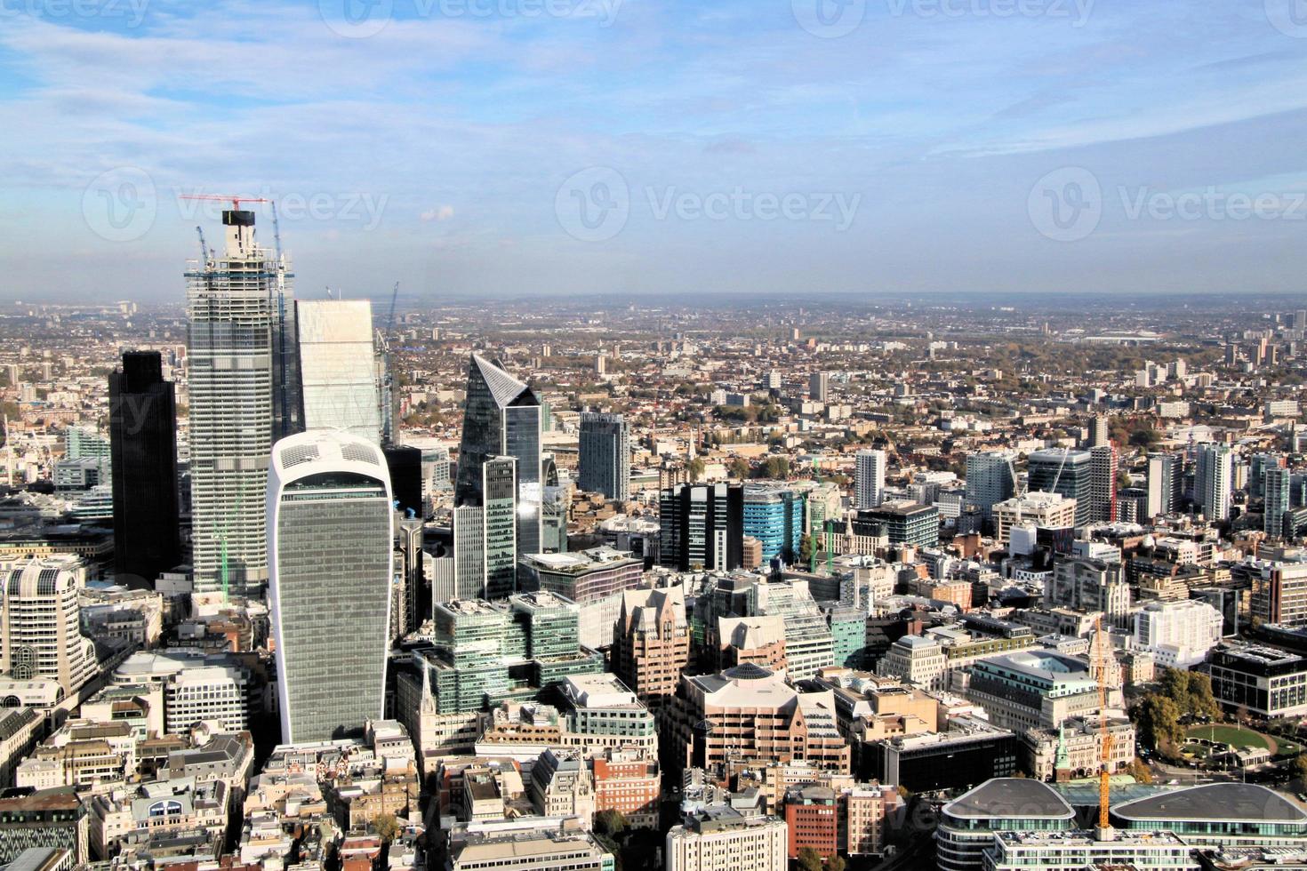 una vista aerea de londres foto