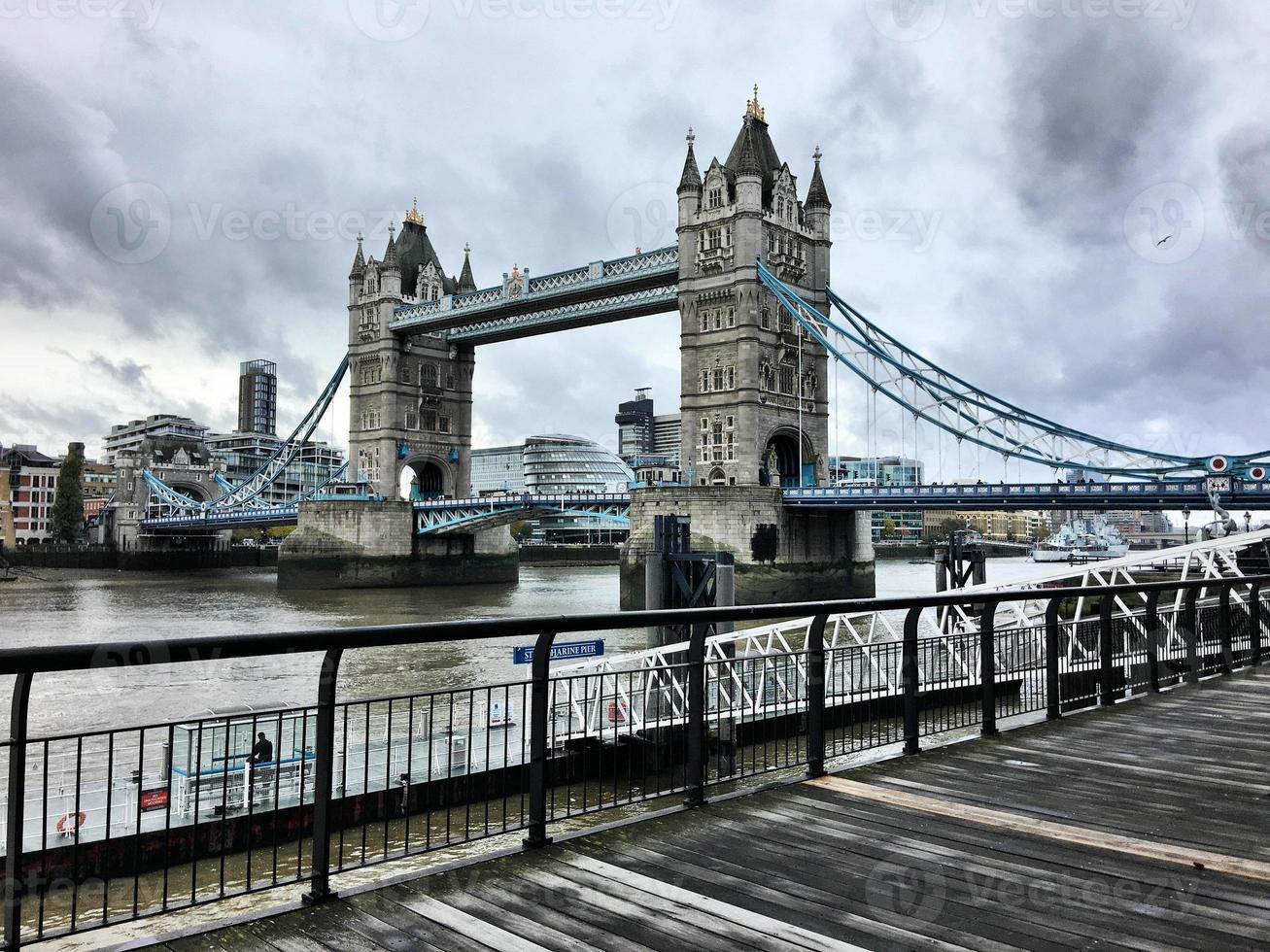 A view of Tower Bridge in London photo