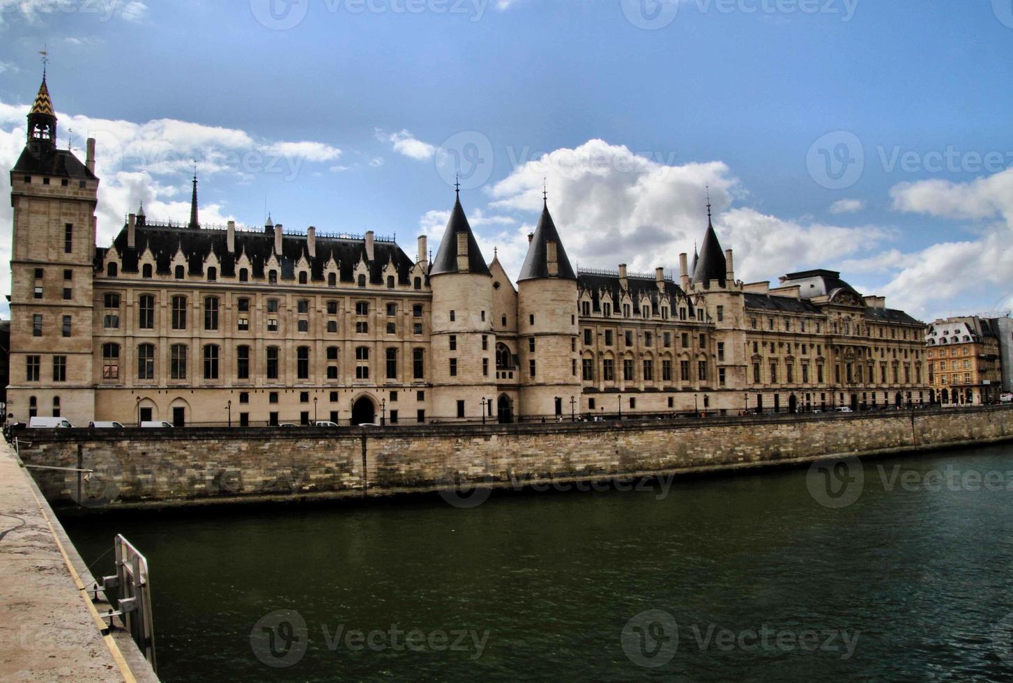 A panoramic view of Paris in the Summer Sun photo