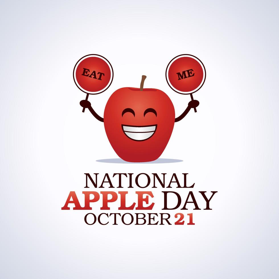 vector graphic of national apple day good for national apple day