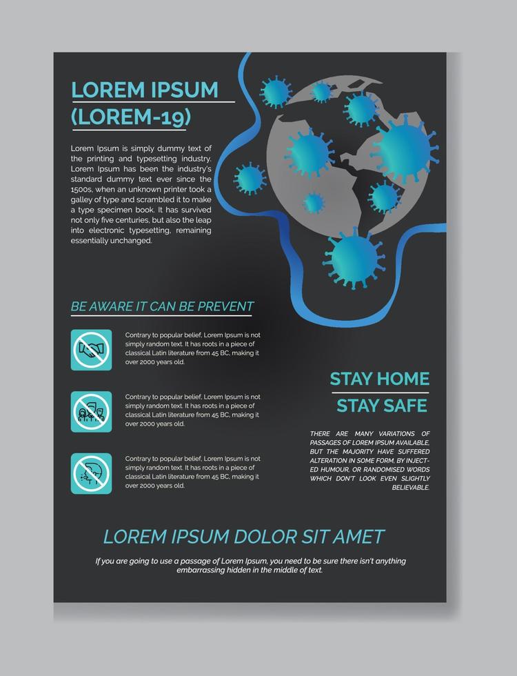 modern flyer template vector